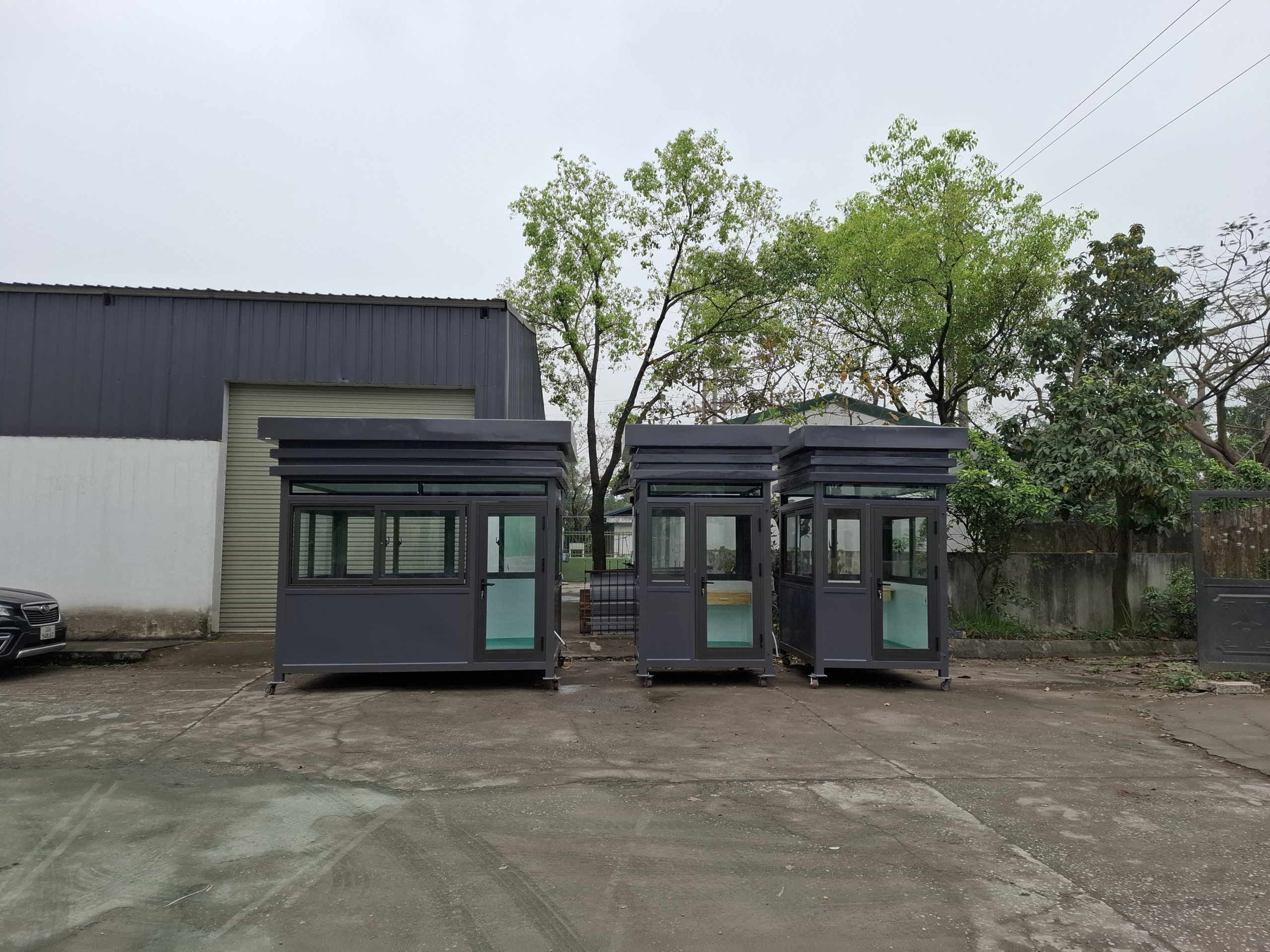 Nhà bảo vệ khung thép