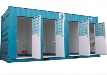 Container toilet 20 feet